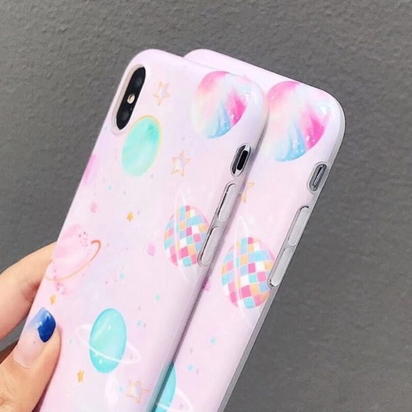 NEW iPhone 7+/8+ Pink Planet Soft TPU Case - Picture 3 of 5